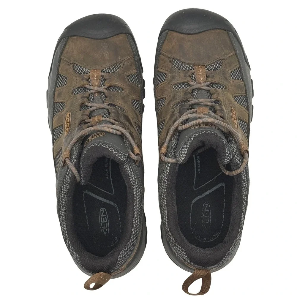 KEEN Targhee II Low Hiking Shoes Men's Size 10 Brown Waterproof Trail Outdoors